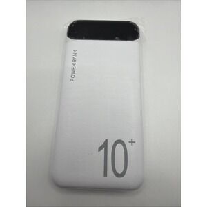 EKIEUDL 10,000mAh White Portable Charger Slim Power Bank